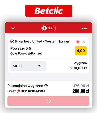 Betclic - gra bez podatku 2025