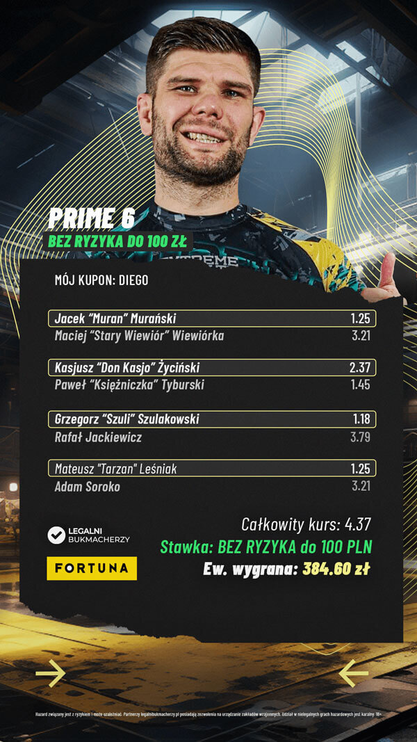 Kupon Don Diego - Prime MMA
