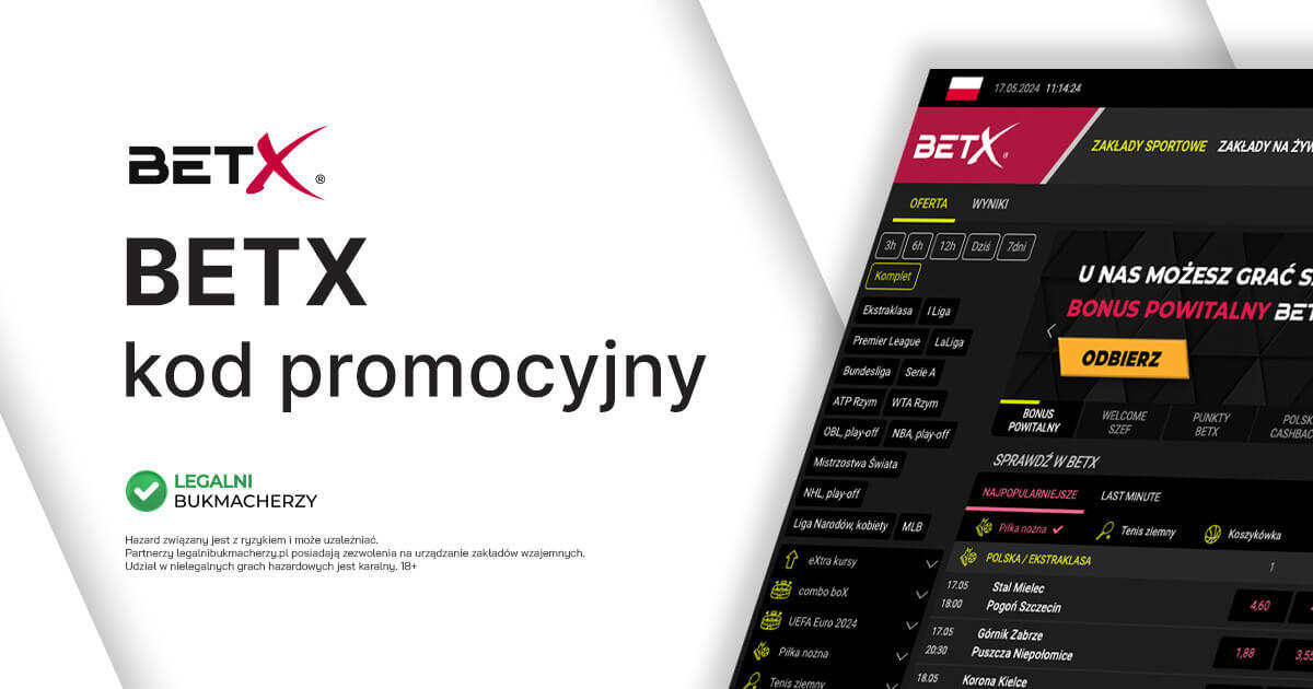 BetX kod promocyjny Legalni Bukmacherzy