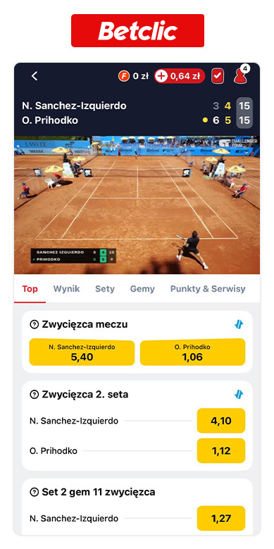 Betclic transmisja aplikacja