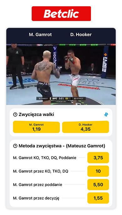 Betclic transmisja ufc