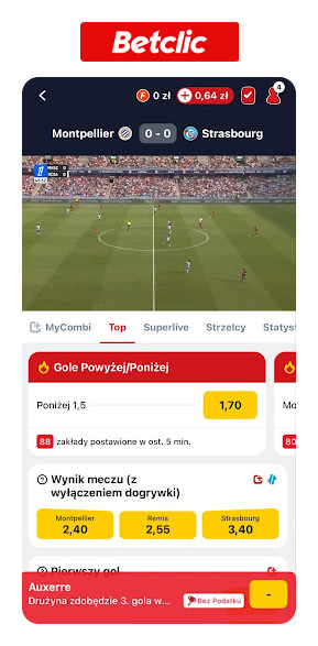 Betclic transmisja