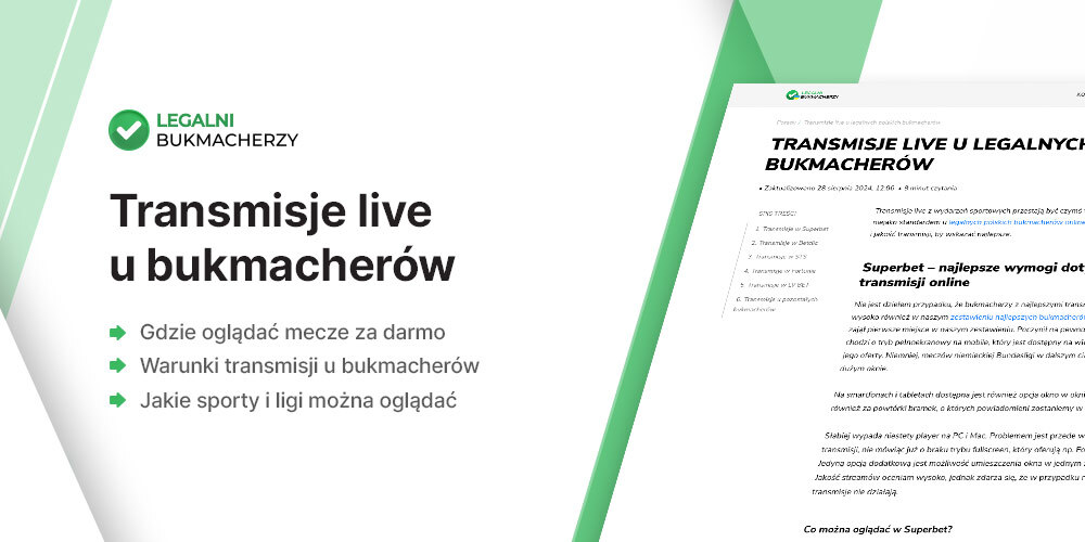 Transmisje live u bukmacherów