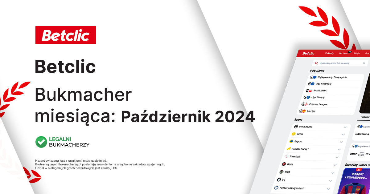 Bukmacher miesiąca - październik