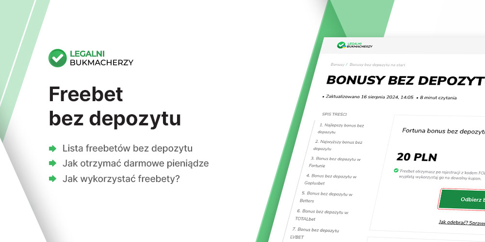 Freebet bez depozytu