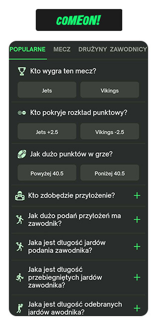 Comeon Betbuilder futbol