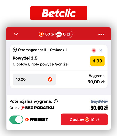 Betclic freebet bez ryzyka listopad 2024