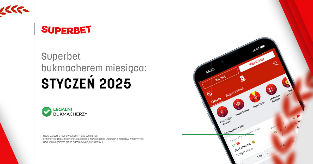 Styczeń 2025: bukmacher miesiąca