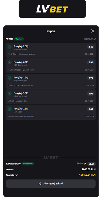 LVBET kupon: najwyższa wygrana