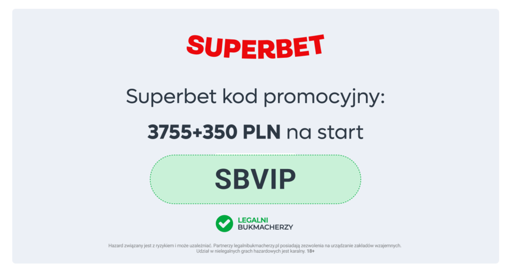 Superbet kod promocyjny: Bonus 3755+350 PLN [Grudzień 2025]