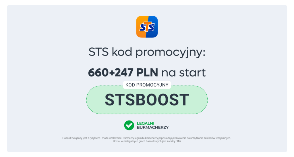 STS kod promocyjny: Najwyższy bonus 660+247 PLN [Styczeń 2026]