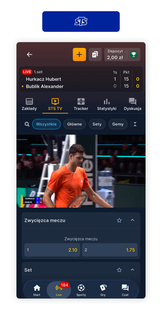 Hubert Hurkacz: STS transmisja