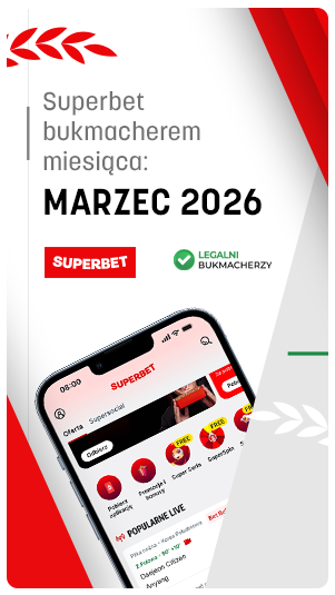 Marzec 2026: Bukmacher miesiąca