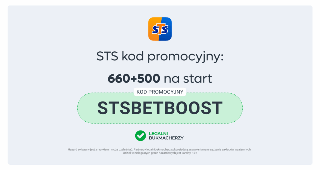 STS kod promocyjny: Najwyższy bonus 660+500 PLN [10/2026]