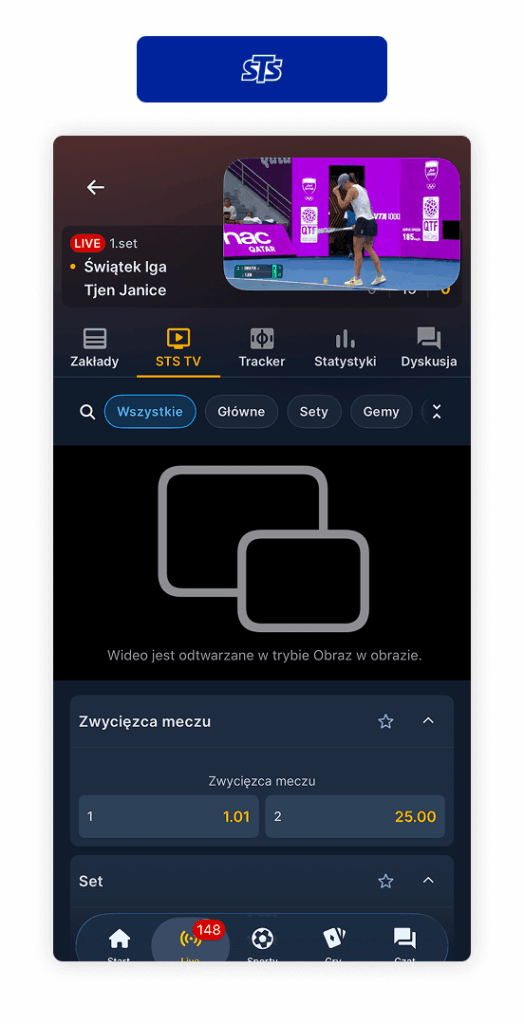 STS: transmisja Iga Świątek