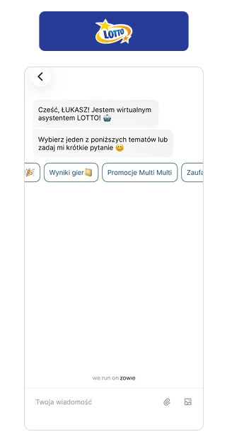 Lotto.pl Opinia - Aplikacja Chat