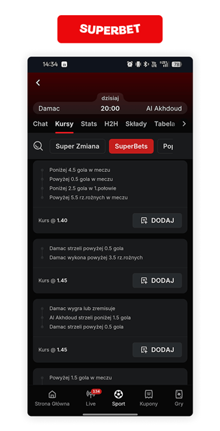 Superbet Liga Saudyjska SuperBets