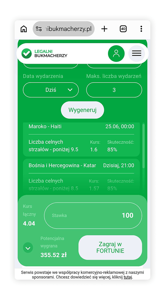 Generator kuponu - mundial