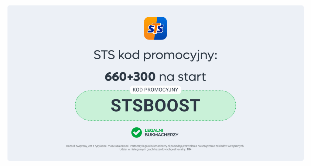 STS kod promocyjny: Najwyższy bonus 660+400 PLN [Wrzesień 2026]