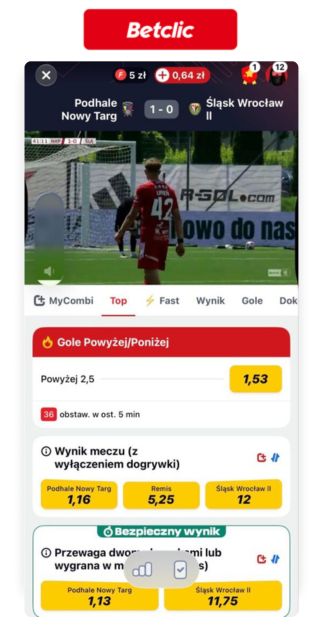 2 Liga kursy - Betclic Zakłady TOP