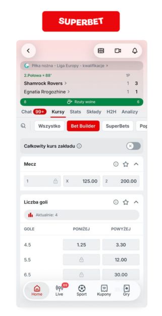 Betbuilder - Superbet Betbuilder