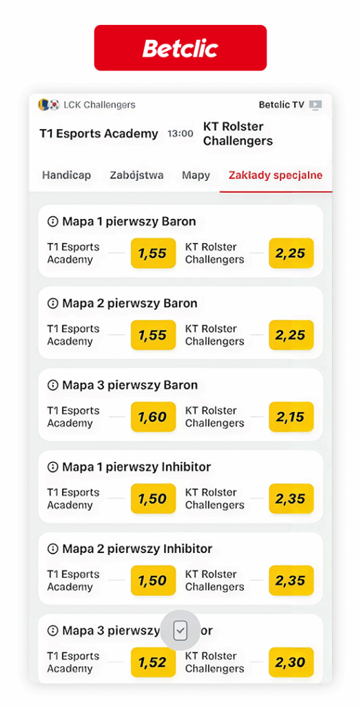 Betclic oferta League of Legends