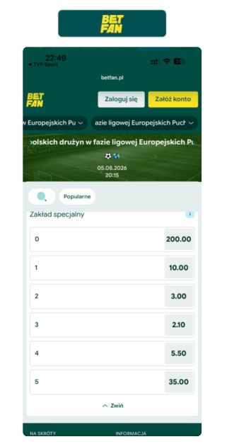 Custombet - Betfan MyBet - zakład specjalny