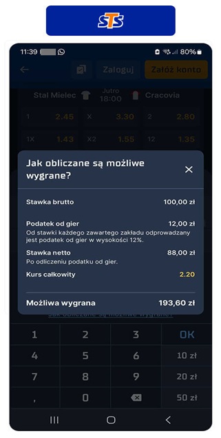 Obstawianie meczów - STS kupon
