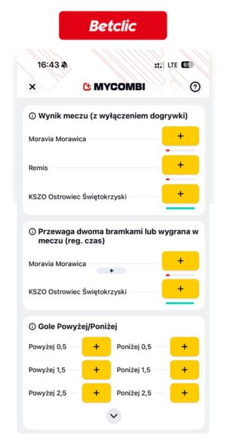 Betclic 3 Liga oferta meczowa